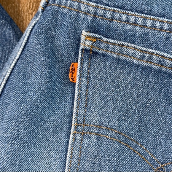 Vintage Levi's 917 Bootcut Jeans 34 x 33 Orange Tag Straight Blue - Picture 3 of 13